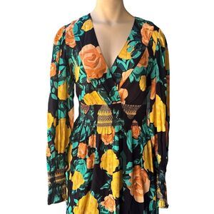 Tracy Reese Anthropologie Dress Women's Extra Small NWT Floral Midi Floral‎